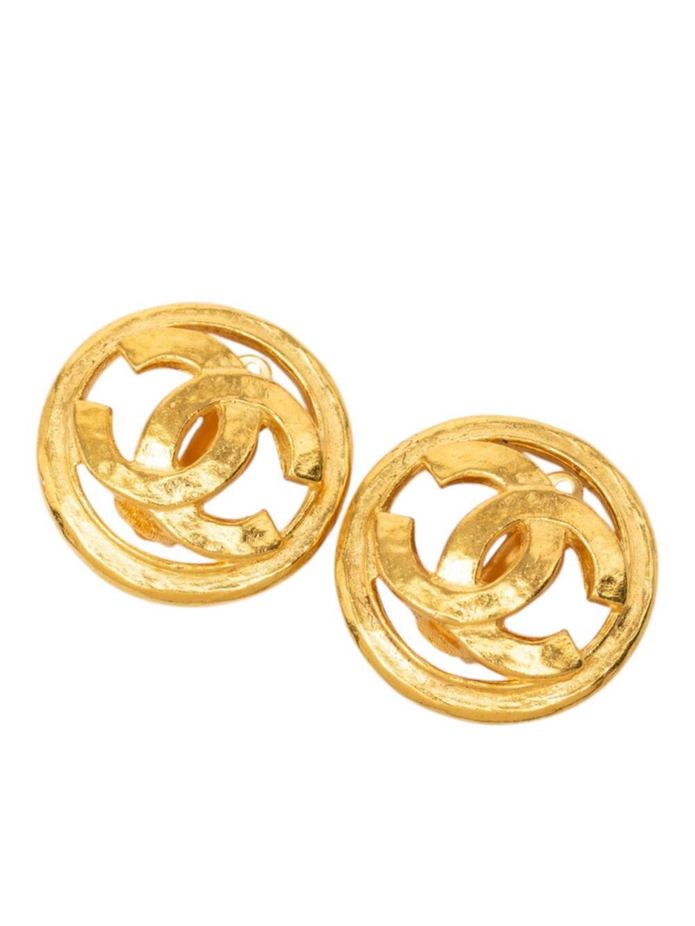 Chanel Cc Logo Clip-On Earrings Metal #346847C62B